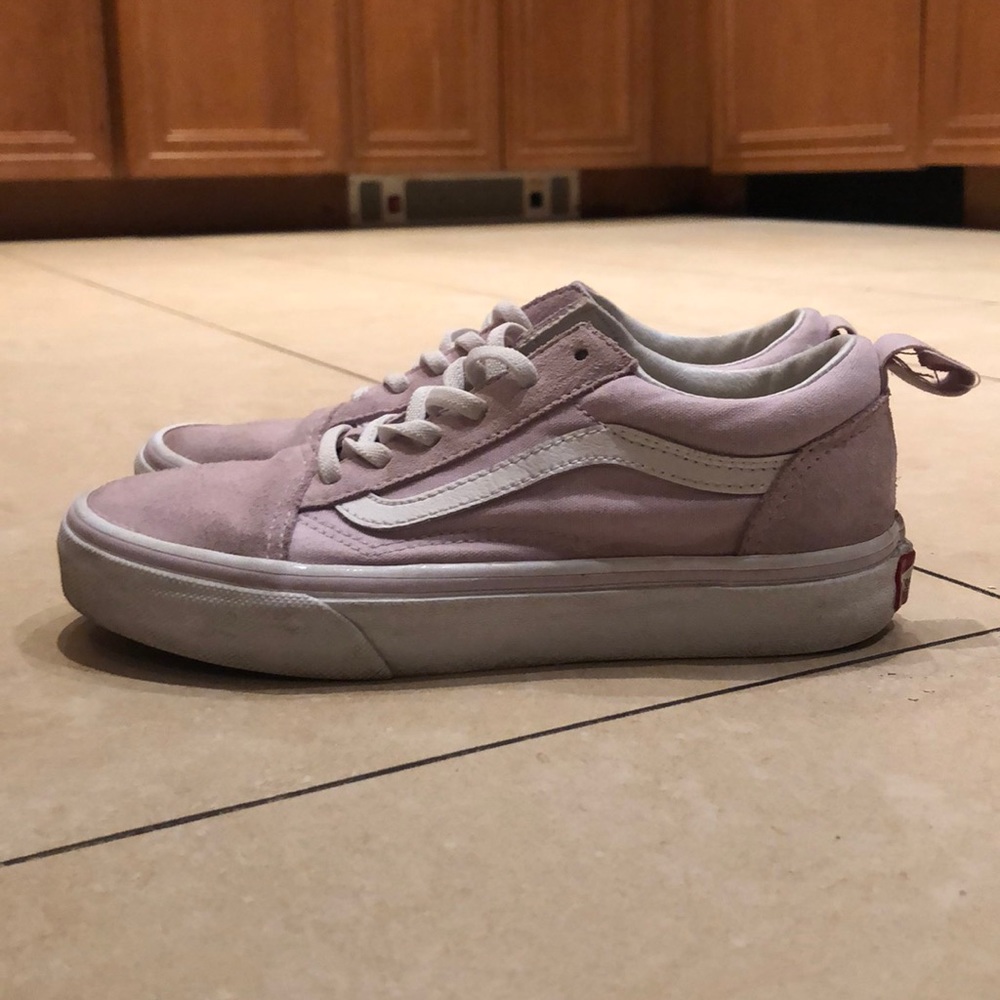Girls size 3 vans light pink
